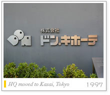 HQ moved to Kasai, Tokyo