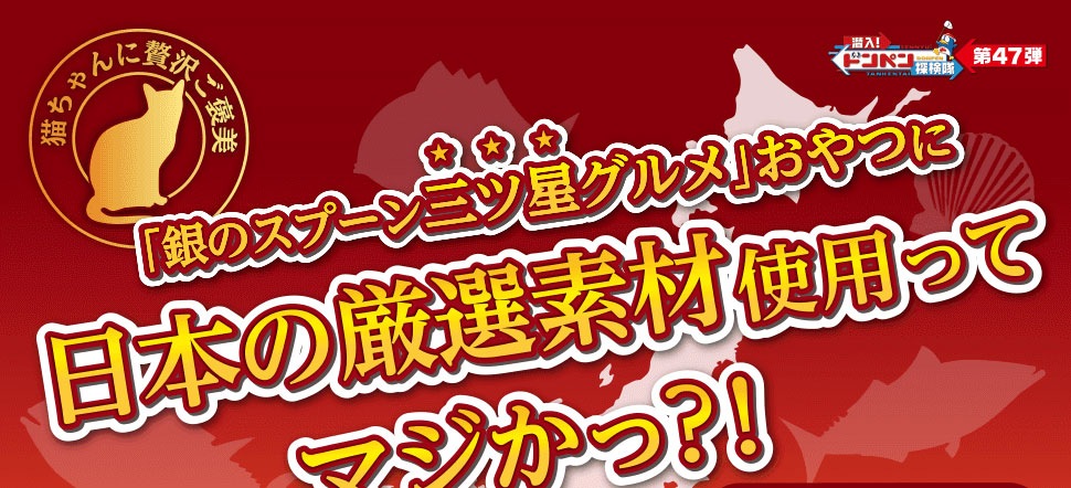 猫ちゃんに贅沢ご褒美「銀のスプーン三ツ星グルメ」おやつに日本の厳選素材使用ってマジかっ?!キャンペーン