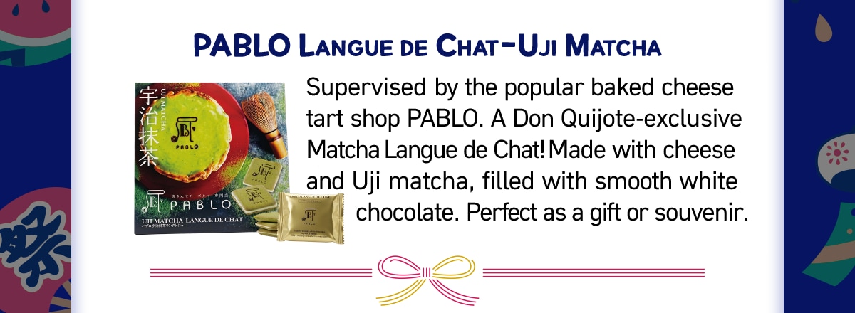 PABLO Langue de Chat – Uji Matcha
