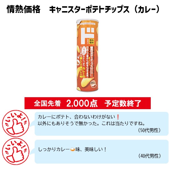 情熱価格 キャニスターポテトチップス (カレー)
