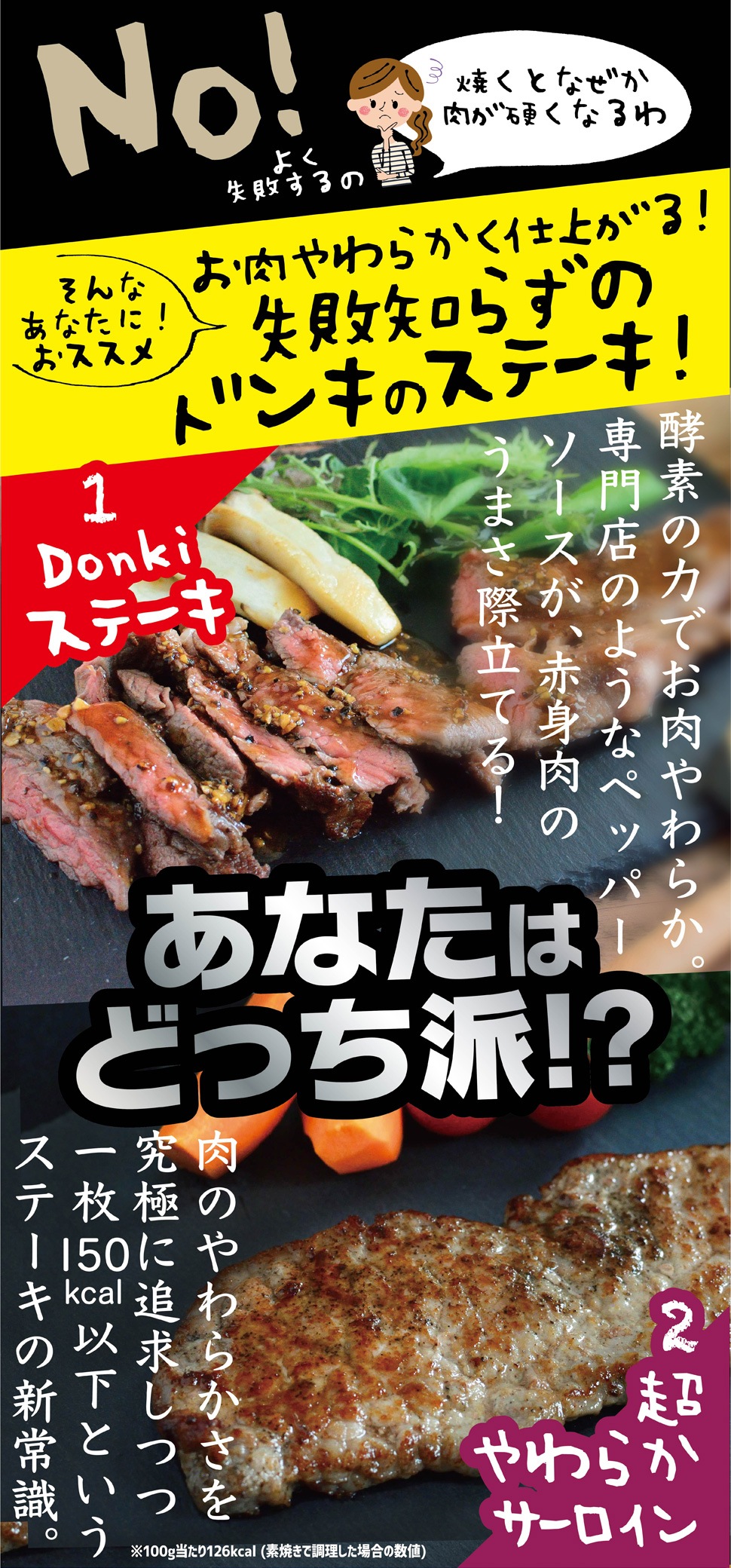 あなたは家で美味しいステーキが焼けますか ドンキッチン ドンキが提案するレシピ集