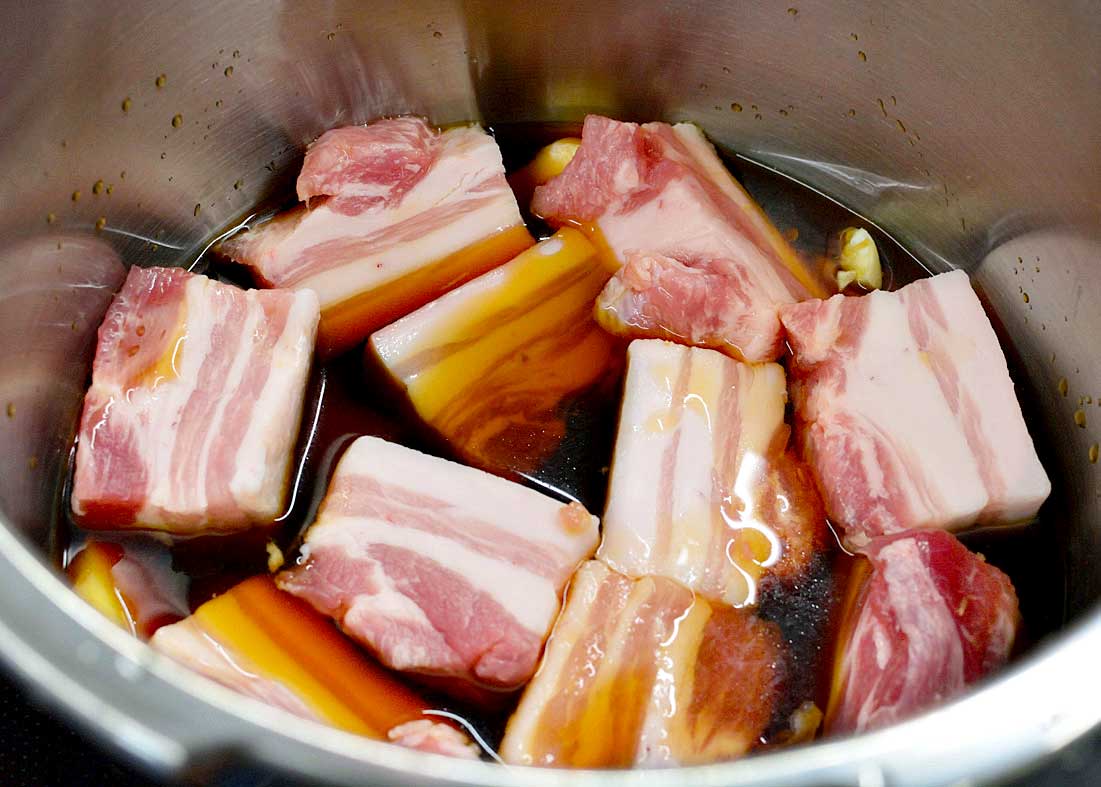「お肉ほろほろ♡ 豚バラ肉のさっぱり煮」の作り方画像 3枚目