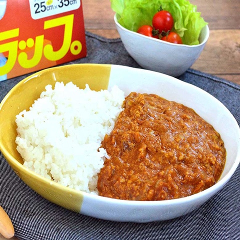 
				アイラップでキーマカレー！ 野菜の歯ごたえが楽しめる感動の美味しさ！
			