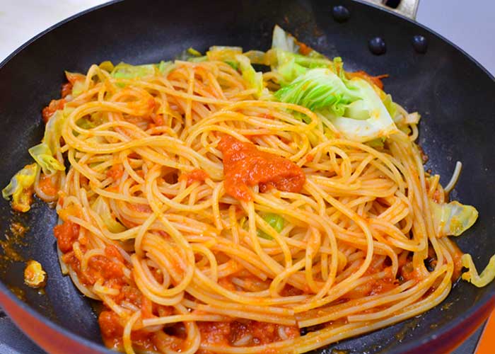 「リコッタチーズ香るトマトソースのクリーミースパゲッティ」の作り方画像 5枚目