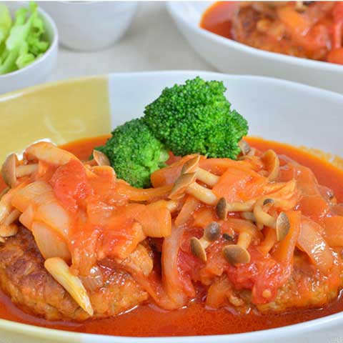 
					子供が大好きな味♪ ハンバーグ煮込み
				