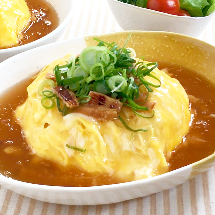 卵ふんわり あたりめの天津飯 ドンキッチン ドンキが提案するレシピ集