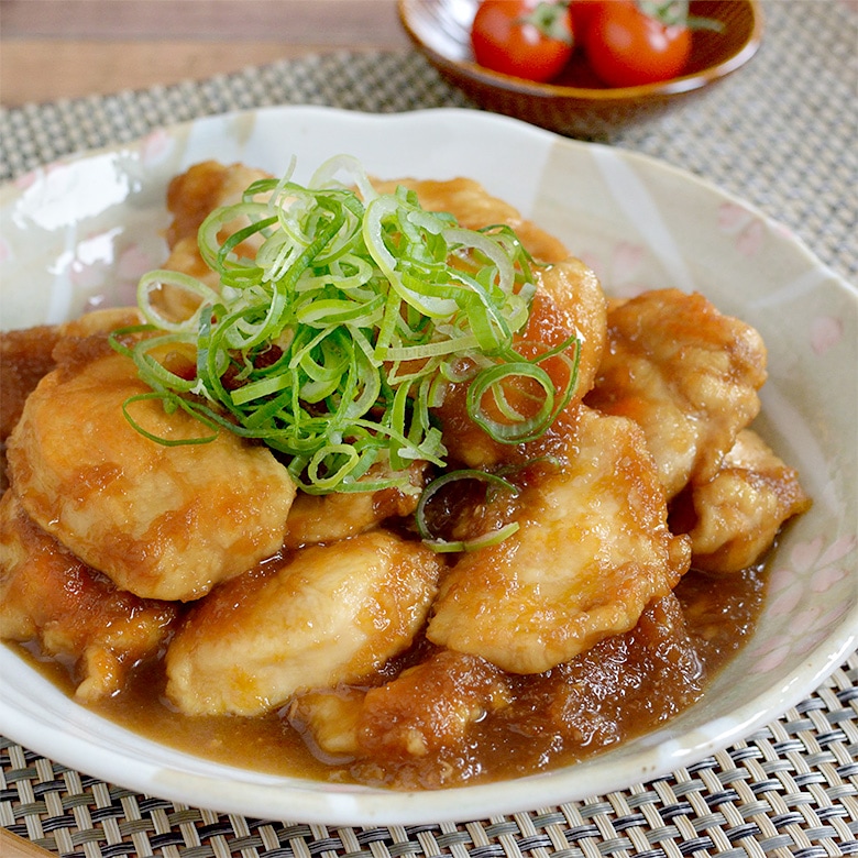 お肉しっとりでさっぱり食べられる 鶏むね肉のみぞれ煮 ドンキッチン ドンキが提案するレシピ集