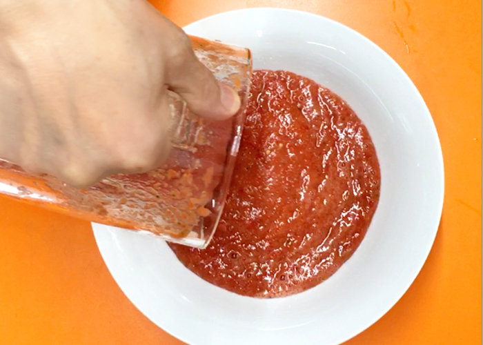 「つぶつぶ野菜とトマトの冷製スープ「ガスパチョ」」の作り方画像 5枚目
