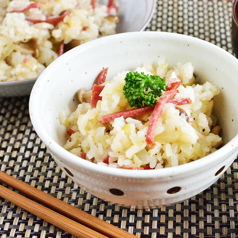 カルパスで作る！ 中華風カルパス炊き込みご飯の写真