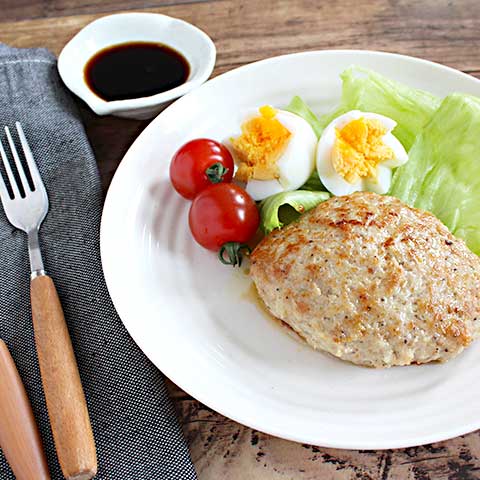 
					ふっくら美味しい！鶏ひき肉のマヨネーズハンバーグ
				