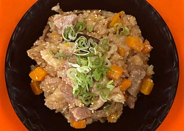 「豚肉の旨みしみしみ！絶品おこわ」の作り方画像 5枚目