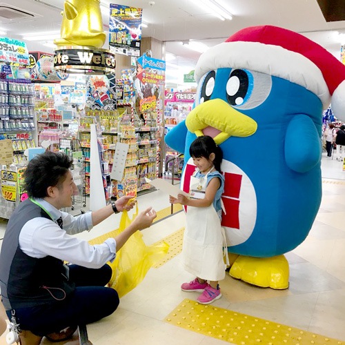 ドンペンとMEGAドン・キホーテ深江橋店「ドンキホーテでお仕事体験」