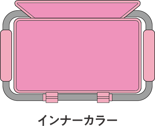 AMUSE　ピクニッククーラーバスケット（ピンク×ピンク）