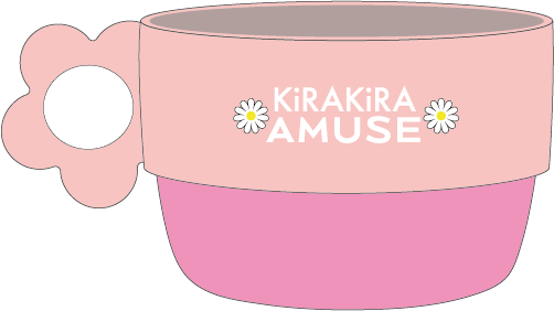 AMUSE マグカップ（ライトピンク×ピンク）