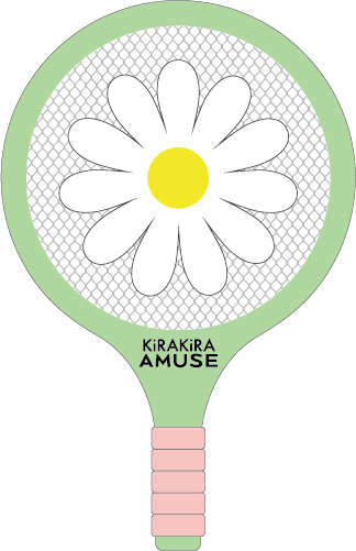 AMUSE　 ネットラケットセット（ピンク×グリーン）