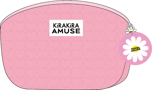 AMUSEキルティングポーチ（ライトピンク 大）
