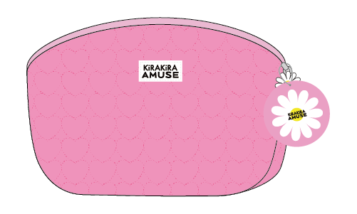 AMUSEキルティングポーチ（ピンク 中）