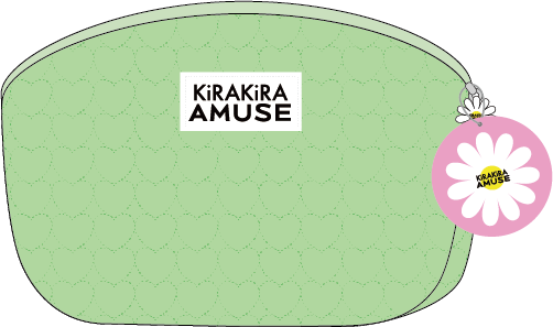 AMUSEキルティングポーチ（グリーン 大）