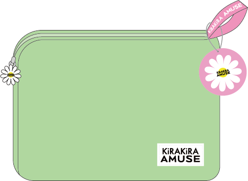 AMUSE　ハーフケット　収納ポーチ付き（グリーン）