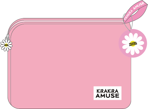 AMUSE　ハーフケット　収納ポーチ付き（ライトピンク）