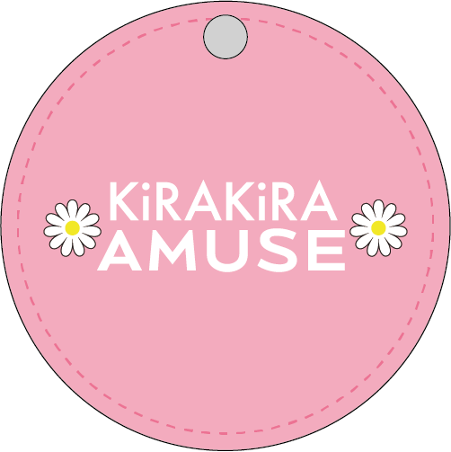 AMUSE　スライドタイプミラー（ライトピンク）