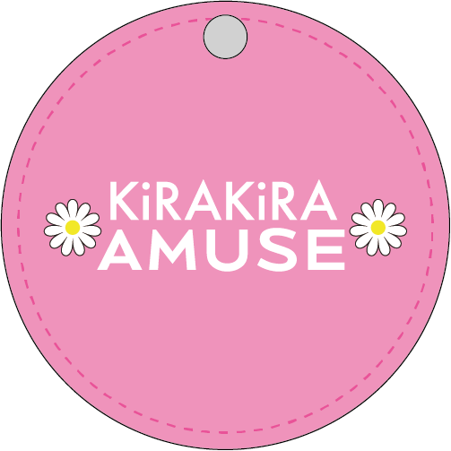 AMUSE　スライドタイプミラー（ピンク）