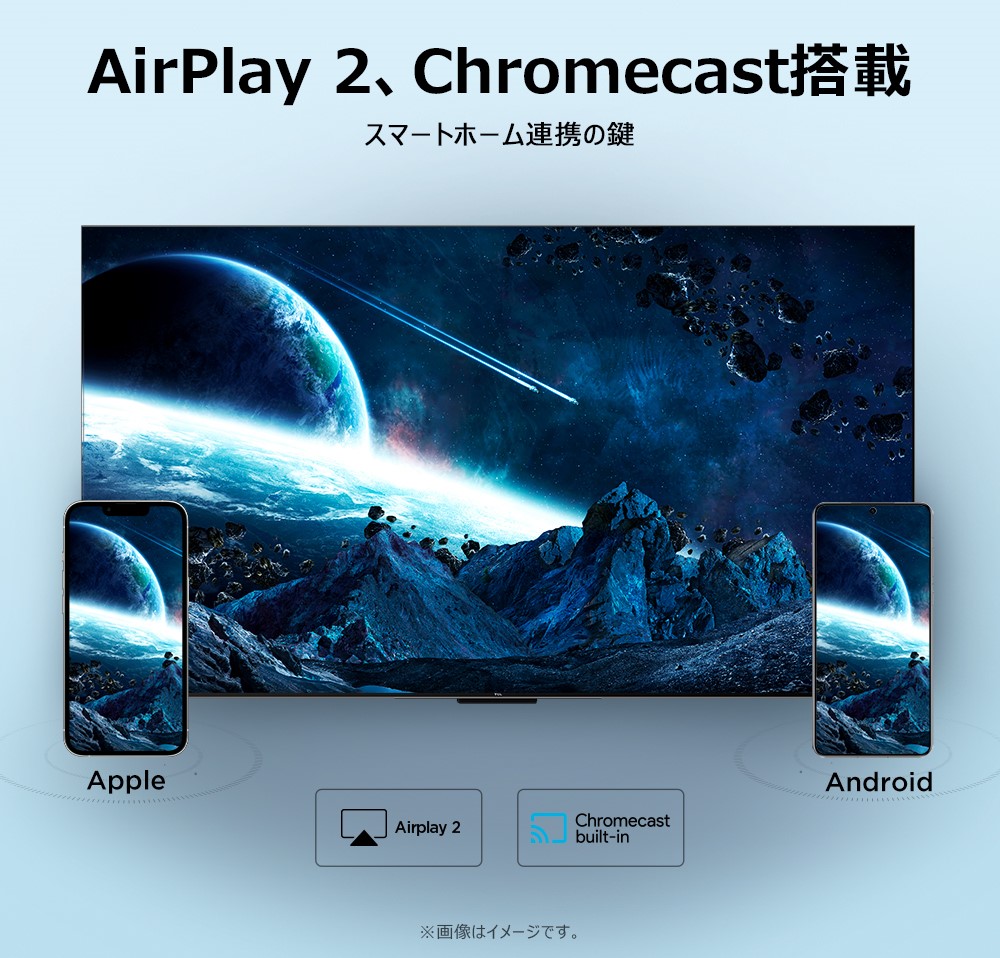 AirPlay 2、Chro,ecast搭載　スマートホーム連携の鍵