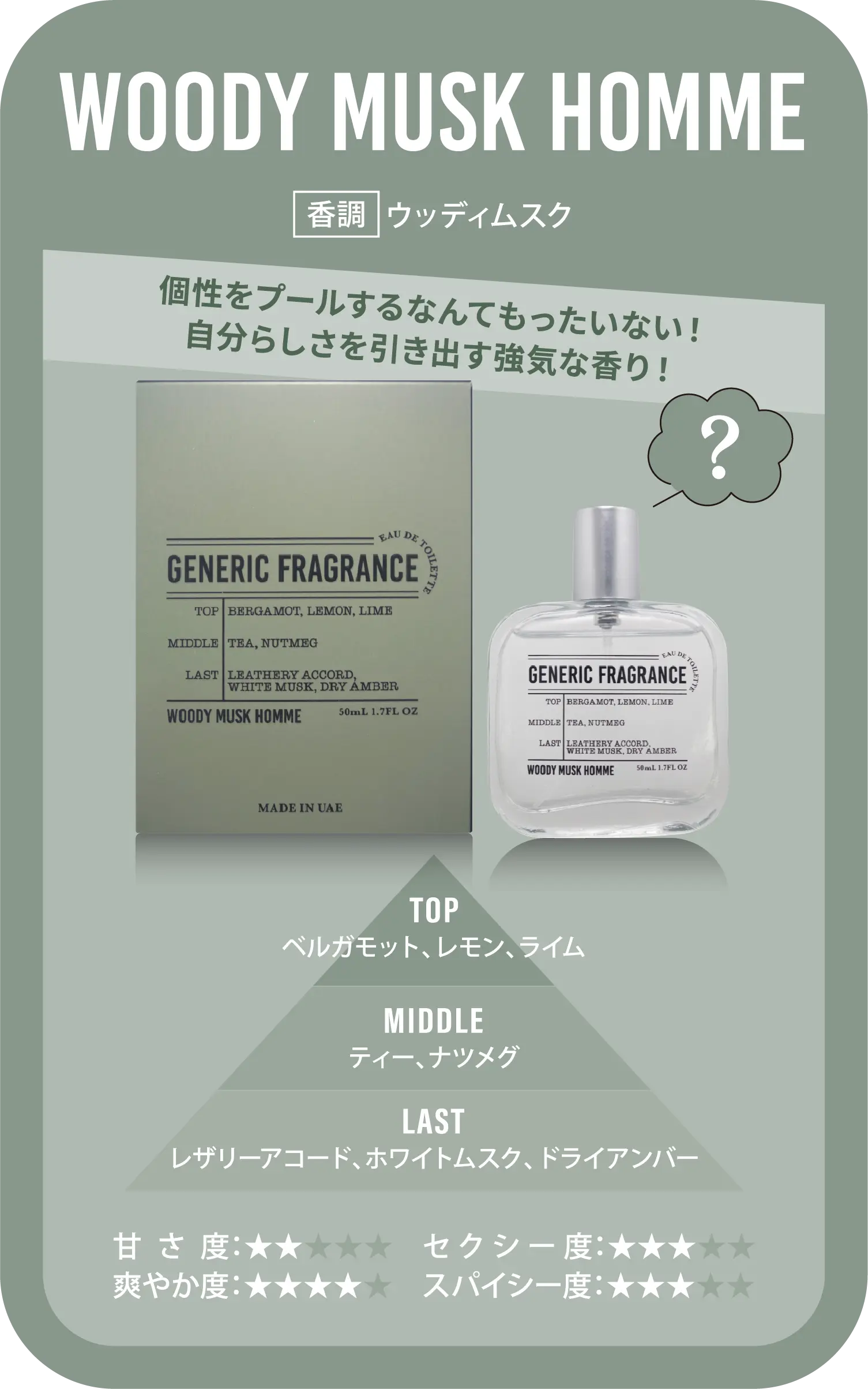 WOODY MUSK HOMME