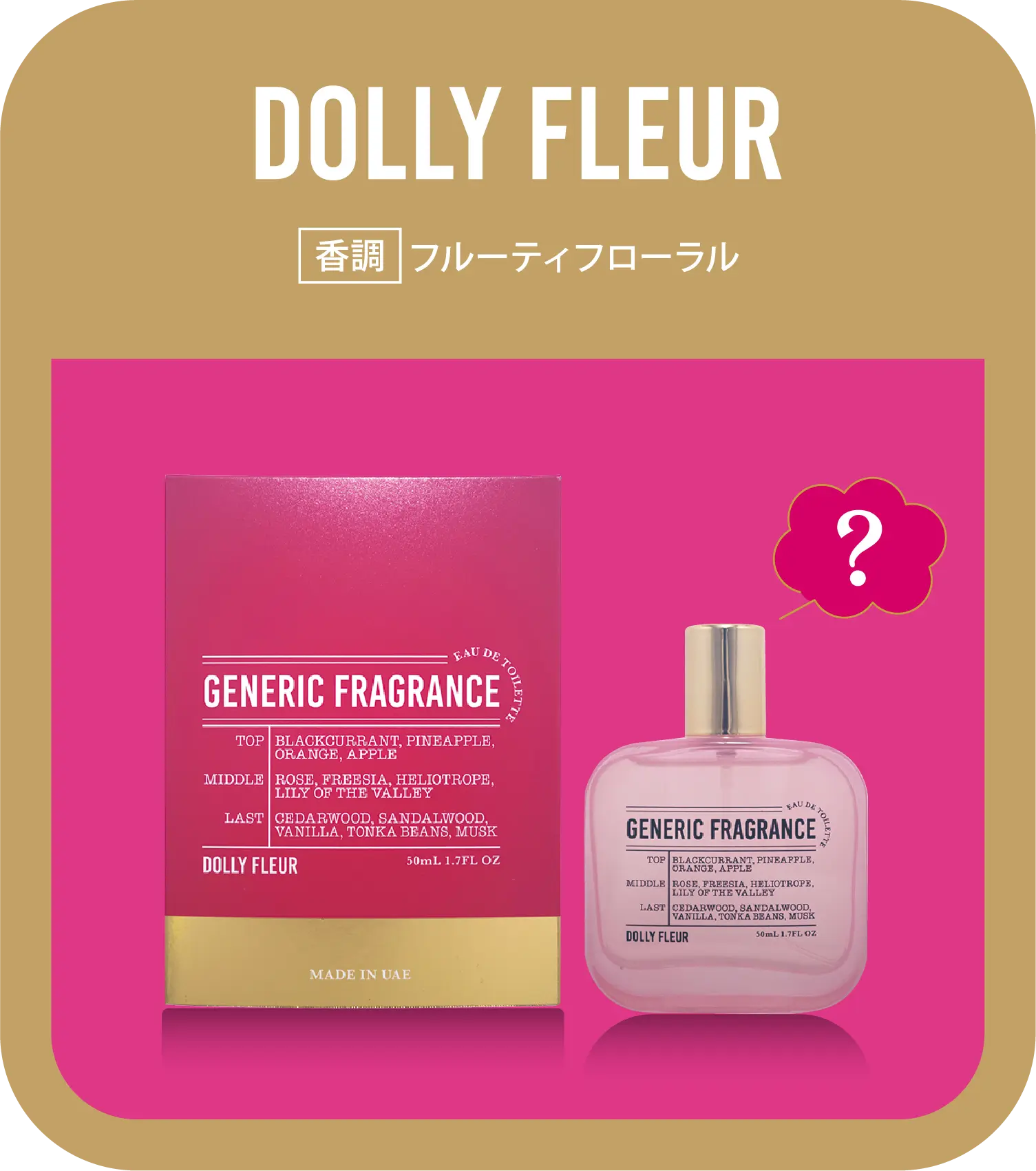 第3弾フレグランス | GENERIC FRAGRANCE