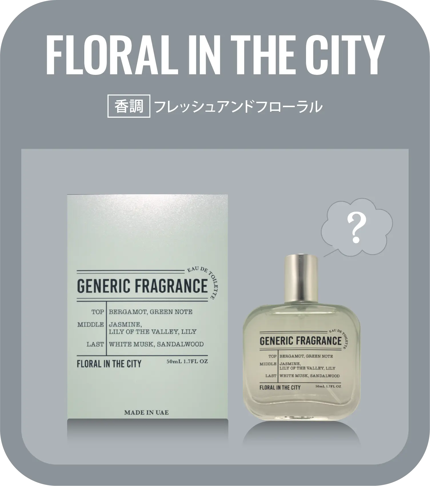 第4弾フレグランス | GENERIC FRAGRANCE