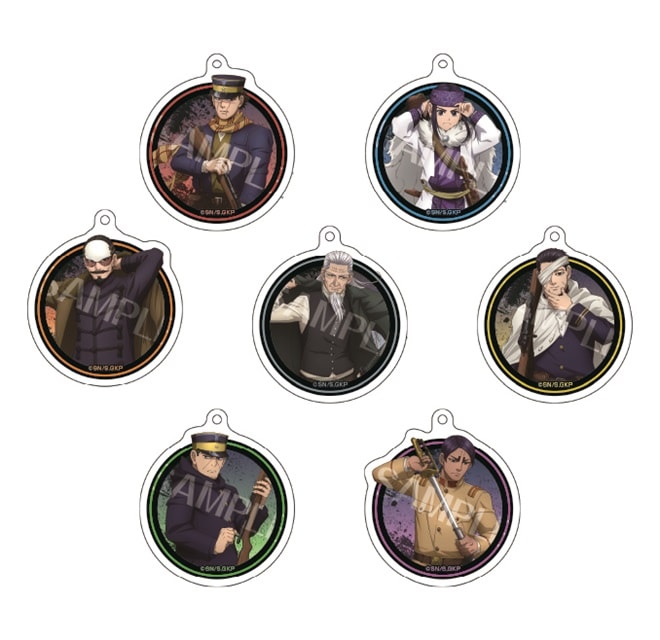 ゴールデンカムイ  描き下ろしアクリルキーホルダーコレクション【戦闘準備ver.】（全7種）