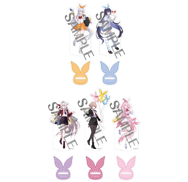 崩壊3rd 描き下ろしBIGアクリルスタンド（全5種）　各1,925円（税込）