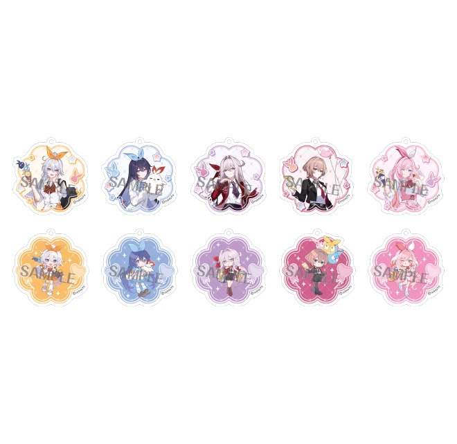 崩壊3rd描き下ろしアクリルキーホルダーコレクション（全10種）