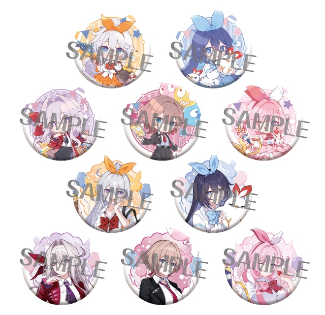 崩壊3rd描き下ろし缶バッジコレクション（全10種）