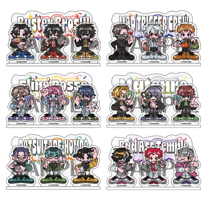 ヒプノシスマイク ミニキャラアクリルジオラマ【パーティーver.】