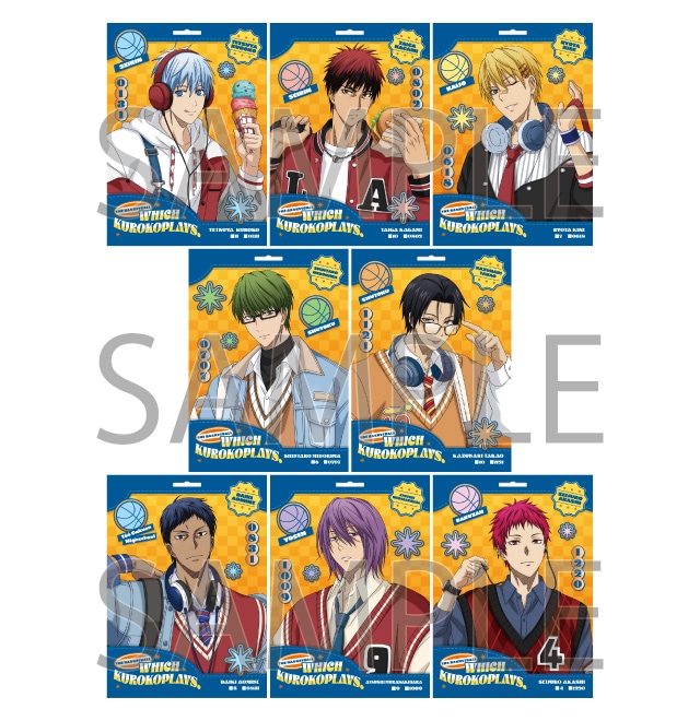 「黒子のバスケ」 コラボグッズ購入特典イラストカード （全5種）