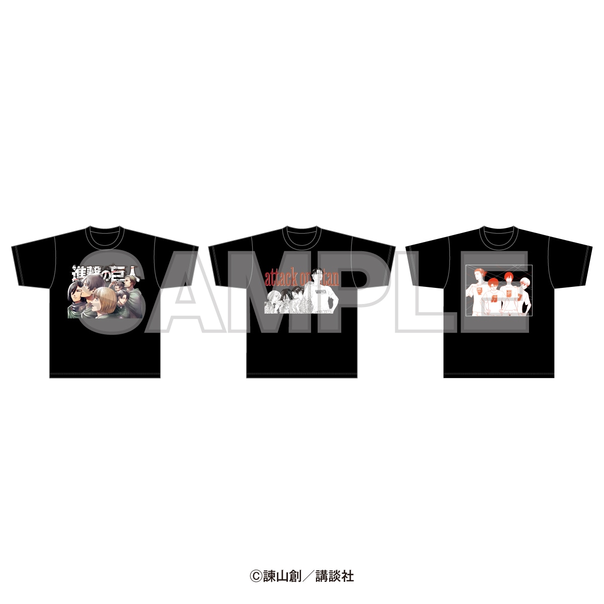 「マガジンショップ」 『進撃の巨人』Tシャツ 全3種