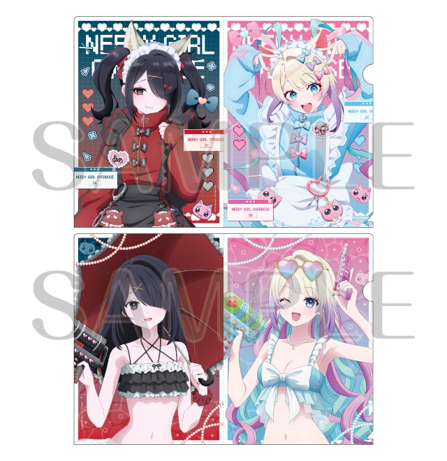 『NEEDY GIRL OVERDOSE』描き下ろしクリアファイルセット（全1種/1セット2枚入り）　