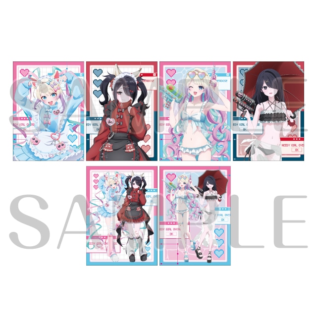 『NEEDY GIRL OVERDOSE』 コラボグッズ購入特典イラストカード （全5種）
