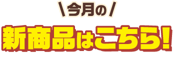 今月の新商品はこちら!