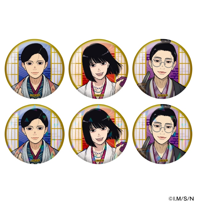 日本三國缶バッジ ランダム・6種