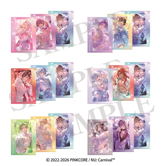 NU:カーニバル クリアファイル3枚セット（全6種）
