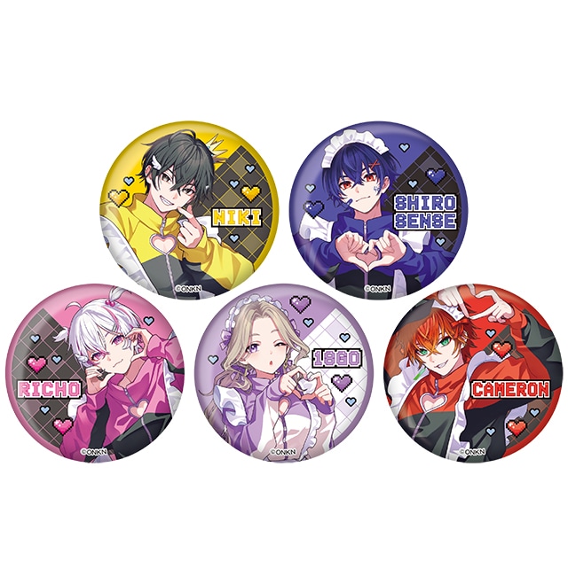 女子研究大学缶バッジ ランダム・5種