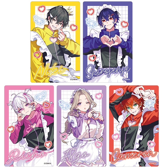 女子研究大学クリアカード ランダム・5種