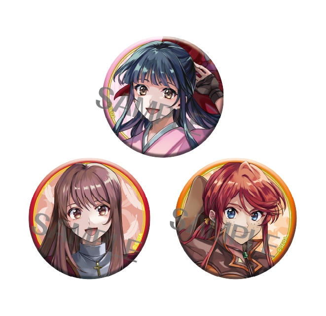 サクラ大戦描き下ろし缶バッジセット（全1種　1セット＝3枚入り）