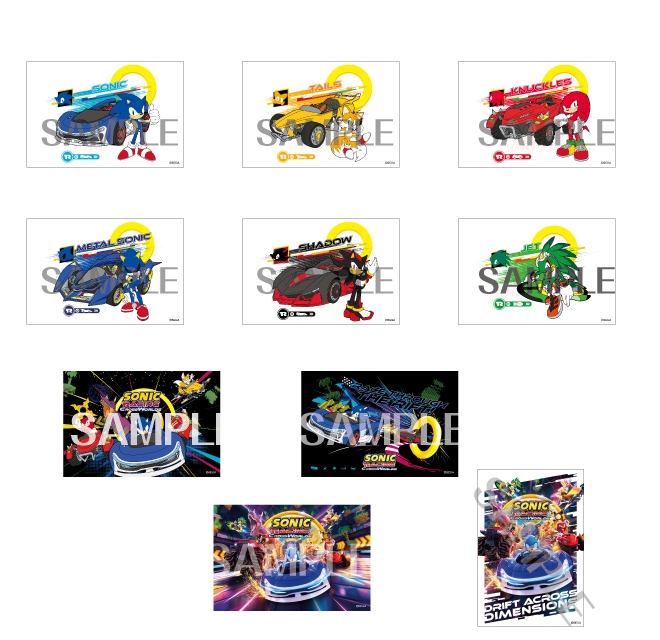ソニックレーシング クロスワールド イラストカードセット(全1種)