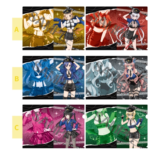 『戦姫絶唱シンフォギアＸＶ』描き下ろしクリアファイルセット【デビルポリスver.】(全3種　1セット＝2枚入り）