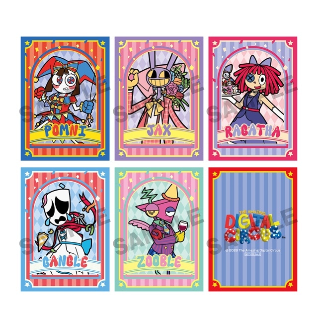 『アメイジングデジタルサーカス』 コラボグッズ購入特典イラストカード （全5種）