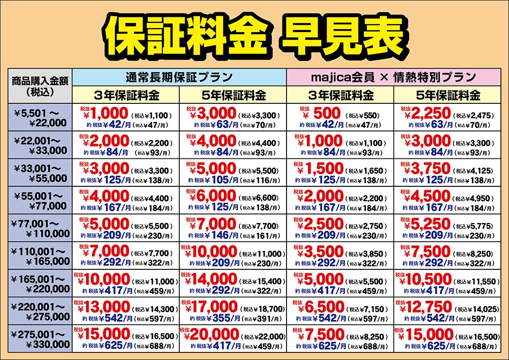 ドンキの家電長期保証サービス｜サービス｜驚安の殿堂 ドン