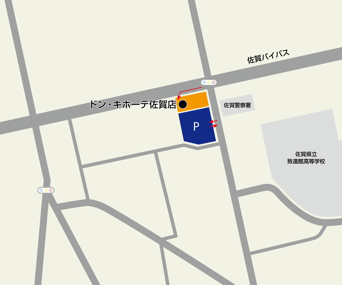 佐賀店駐車場地図